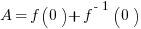 A=f(0)+f^{-1} (0)